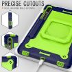 Samsung Galaxy Tab S9 FE+/S9+ Robot Silicone Hybrid Case - Navy/Yellow/Green - 4