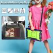 Samsung Galaxy Tab S9 FE+/S9+ Robot Silicone Hybrid Case - Navy/Yellow/Green - 8