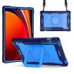 Samsung Galaxy Tab S9 FE+/S9+ Navy Blue Handle Robot Silicone Case - 1