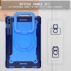 Samsung Galaxy Tab S9 FE+/S9+ Navy Blue Handle Robot Silicone Case - 2