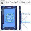 Samsung Galaxy Tab S9 FE+/S9+ Navy Blue Handle Robot Silicone Case - 3