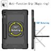 Samsung Galaxy Tab S9 FE+/S9+ Black Handle Robot Silicone Case - 3