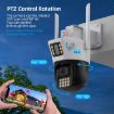 QX86 Motion Tracking Night Vision Smart Camera with Voice Intercom, US Plug - 5