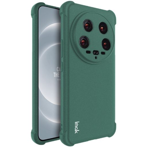 Xiaomi 14 Ultra 5G imak Shockproof Airbag TPU Case - Matte Green - 1
