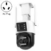 QX103 Humanoid Recognition AI Alarm WiFi Dome Triple IP Camera AU Plug - 1