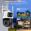 QX101 6MP WiFi Dual Camera with Two-way Intercom & Night Vision (EU Plug) - 8