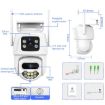 QX102 3MP WiFi Triple Camera with Two-way Intercom & Night Vision (EU Plug) - 5