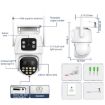 QX104 3MP WiFi Triple Camera with Face Recognition & AI Alarm (EU Plug) - 5
