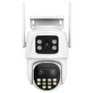 QX104 3MP WiFi Triple Camera with Face Recognition & AI Alarm (US Plug) - 2
