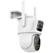 QX104 3MP WiFi Triple Camera with Face Recognition & AI Alarm (US Plug) - 3