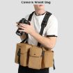 Cwatcun D104 Camera Waist Pack Vest Bag, 75x10.5x27.5cm (Earth) - 3