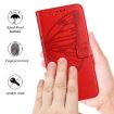 Xiaomi 14 Ultra 5G Red Embossed Butterfly Leather Phone Case Global - 5