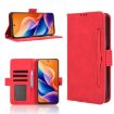 TCL 605/60 SE Red Leather Phone Case with Card Slots - Calf Texture - 1