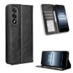 OnePlus Ace 5 Ultra 5G Black Leather Phone Case with Magnetic Buckle - 1
