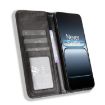 OnePlus Ace 5 Ultra 5G Black Leather Phone Case with Magnetic Buckle - 4