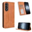 OnePlus Ace 5 Ultra 5G Brown Leather Magnetic Buckle Phone Case Retro - 1