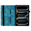 iPad Pro 13 2024 Sky Blue Butterfly Cat Embossed Leather Case - 4