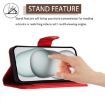 OnePlus Ace 5 Racing Rhombic Texture Flip Leather Case with Lanyard Red - 3