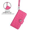 OnePlus Ace 5 Racing Rhombic Texture Flip Leather Case with Lanyard - 5