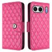 OnePlus Nord 4 5G Rhombic Texture Flip Leather Case with Lanyard - 2