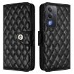 OPPO A5/A3 Pro 5G Rhombic Texture Flip Leather Case with Lanyard Black - 2