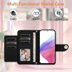 OPPO A5/A3 Pro 5G Rhombic Texture Flip Leather Case with Lanyard Black - 3