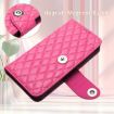OPPO A5/A3 Pro 5G Rhombic Flip Leather Case with Lanyard - Rose Red - 5