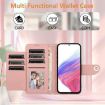 OPPO A5/A3 Pro 5G Rhombic Texture Flip Leather Case with Lanyard Pink - 3