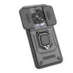 Realme 13 Pro 5G Green Shockproof Case with Holder - Camshield TPU + PC - 5