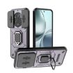 Realme 14 Pro+ 5G Purple Shockproof Case with Holder - Camshield TPU+PC - 1