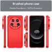 Xiaomi 14 Ultra Red Carbon Fiber TPU Phone Case - Brushed Texture - 2