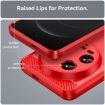 Xiaomi 14 Ultra Red Carbon Fiber TPU Phone Case - Brushed Texture - 6