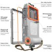 Diving Shell Gen2 IP68 Waterproof Phone Case - Grey Orange Upgrade - 3