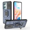 OPPO A79 5G Shockproof Phone Case with Holder - Blue Camshield TPU + PC - 1