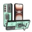 OPPO Reno12 Global Green Shockproof Case with Holder - Camshield TPU + PC - 1