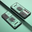 OPPO Reno12 Global Green Shockproof Case with Holder - Camshield TPU + PC - 2