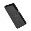 OPPO A3X 5G Shockproof Phone Case with Holder - Black Camshield TPU+PC - 6