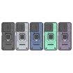 OPPO A3X 5G Shockproof Phone Case with Holder - Black Camshield TPU+PC - 8