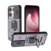OPPO Reno13 Pro 5G Purple Shockproof Case with Holder - Camshield TPU + PC - 1