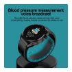 S22 Health Smart Watch: Blood Pressure, ECG, 1.39" Screen (Black) - 9