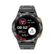 LEMFO AK59 Smart Watch - 1.43" AMOLED Round Screen, Steel Strap, Black - 2