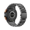 LEMFO AK59 Smart Watch - 1.43" AMOLED Round Screen, Steel Strap, Black - 3
