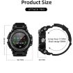 LOKMAT ATTACK Pro Smart Sport Watch, BT5.1, Health Monitor, Blue Black - 3