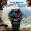 LOKMAT ATTACK Pro Smart Sport Watch 1.32" BT5.1, Health Monitor Green - 4