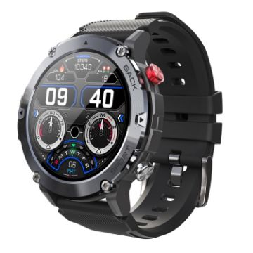 LEMFO LF26MAX 1.32" HD Smart Watch with Bluetooth Calls - Black - 1
