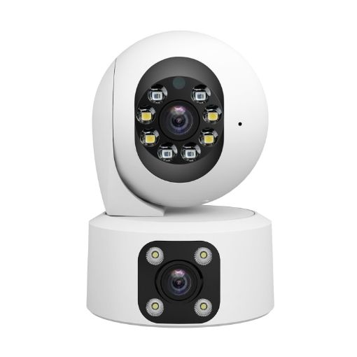 SriHome SH049 2MP Dual Lens Night Vision IP Camera with Humanoid Tracking - 1