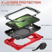 Samsung Galaxy Tab Active5 X300 Red Silicone Hybrid Case with Strap - 4