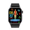 ET580 Sports Smart Watch, 2.04" AMOLED, Bluetooth Call, ECG, Black Buckle - 2