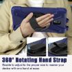 Samsung Galaxy Tab Active5 X300 Case with Strap - Navy Blue Silicone Hybrid - 7