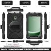 Samsung Galaxy Tab Active5 X300 Case with Strap - Black Silicone Hybrid - 2